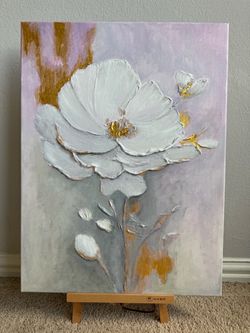 Golden Whisper — Original Textured Acrylic Painting