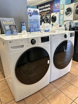🎁SALE OF THE DAY🎁 LG 4.5 Cu Ft Front Load Washer with TurboWash and LG 7.4 Cu Ft Gas Dryer
