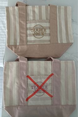 Trader Joe’s Striped Canvas Mini Tote