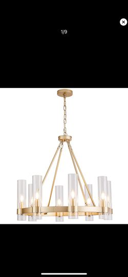 Wagon Wheel Chandelier Brand New