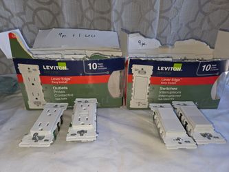 Leviton Easy Install 10 Outlet & 9 Switches Set (Price Is Firm)