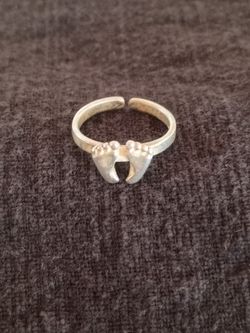 925 Adjustable Toe Ring