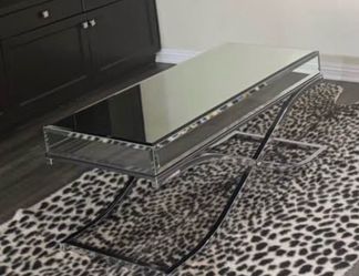 Mirrored coffee table