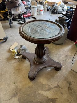 Table Base Dark Wood