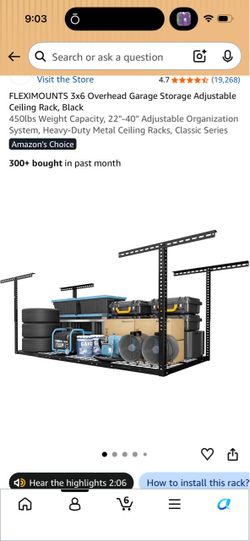 Overhead storage