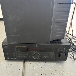 Sony receiver And Bass Tube 