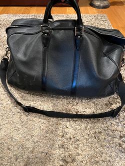 LV Ardoise Black Taiga Leather & Calfskin Kendall GM