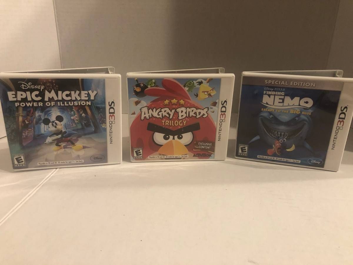 Nintendo 3DS Epic Angry Birds or Finding Nemo $10 each or 3/$25