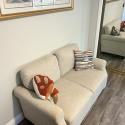 Gray loveseat/couch