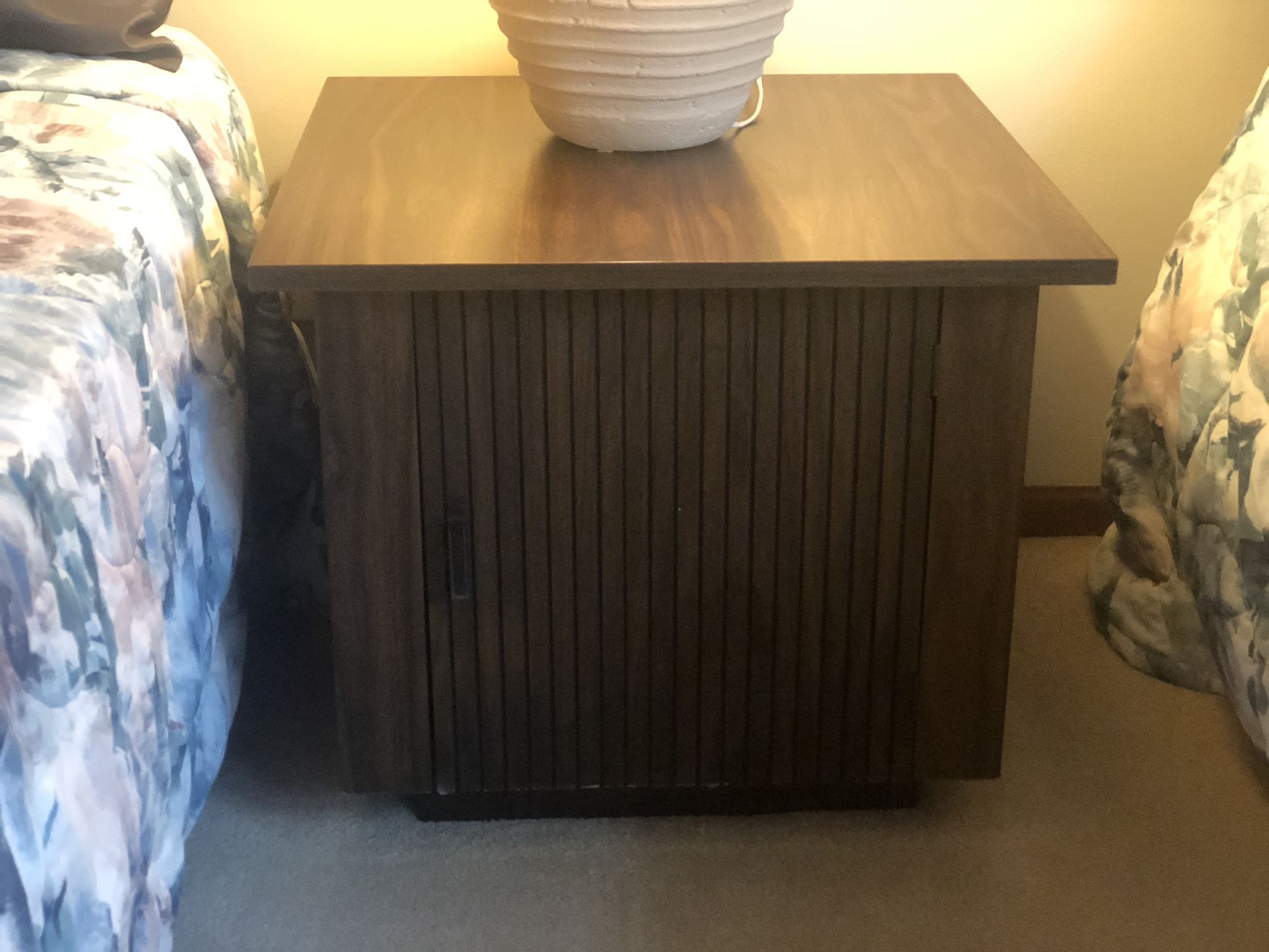 Vintage Mid-Century Modem Walnut Storage Cabinet