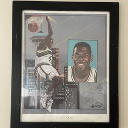 Shawn Kemp SuperSonics Signed Frame