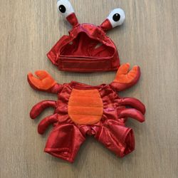 Extra small pet costume, crab/lobster 