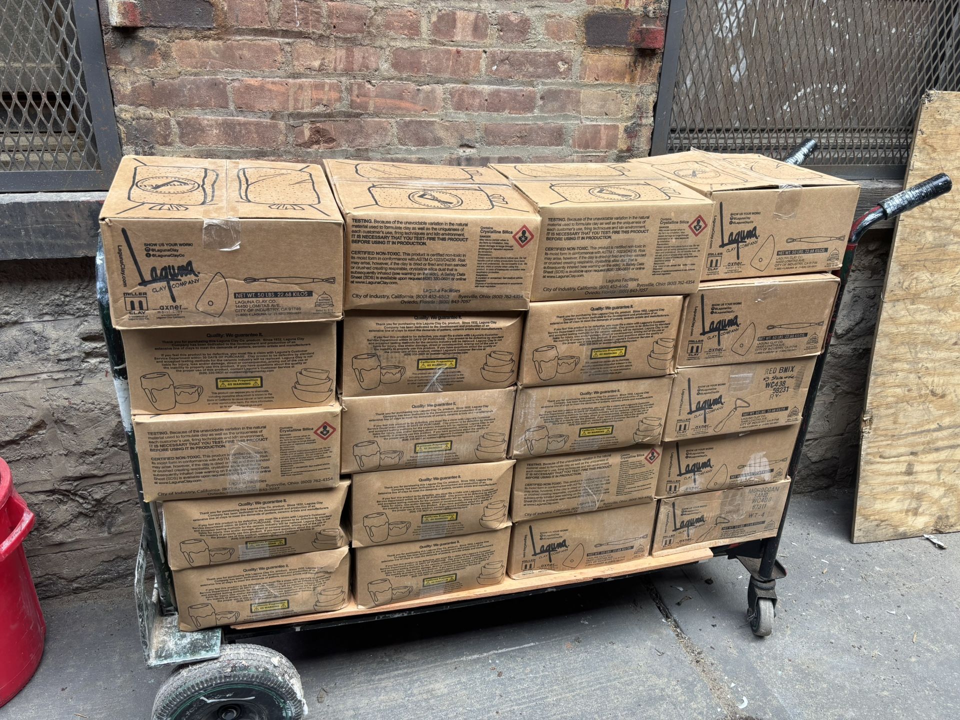 Boxes Of Clay For Pottery