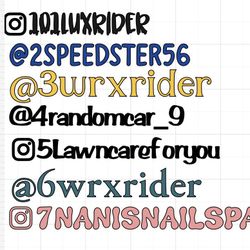 Custom Social Media Decals/stickers