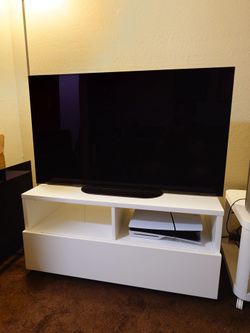 Modern Glossy White Media Console (Sleek & Clean)