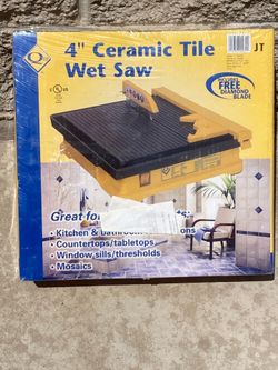 Ceramic Tile Wet Saw 4" Qep
