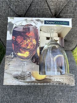 Libby Iced Tea Glass Goblet Set