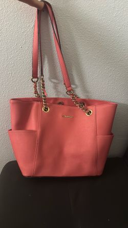 Calvin Klein Hayden Saffiano Leather Tote Bag