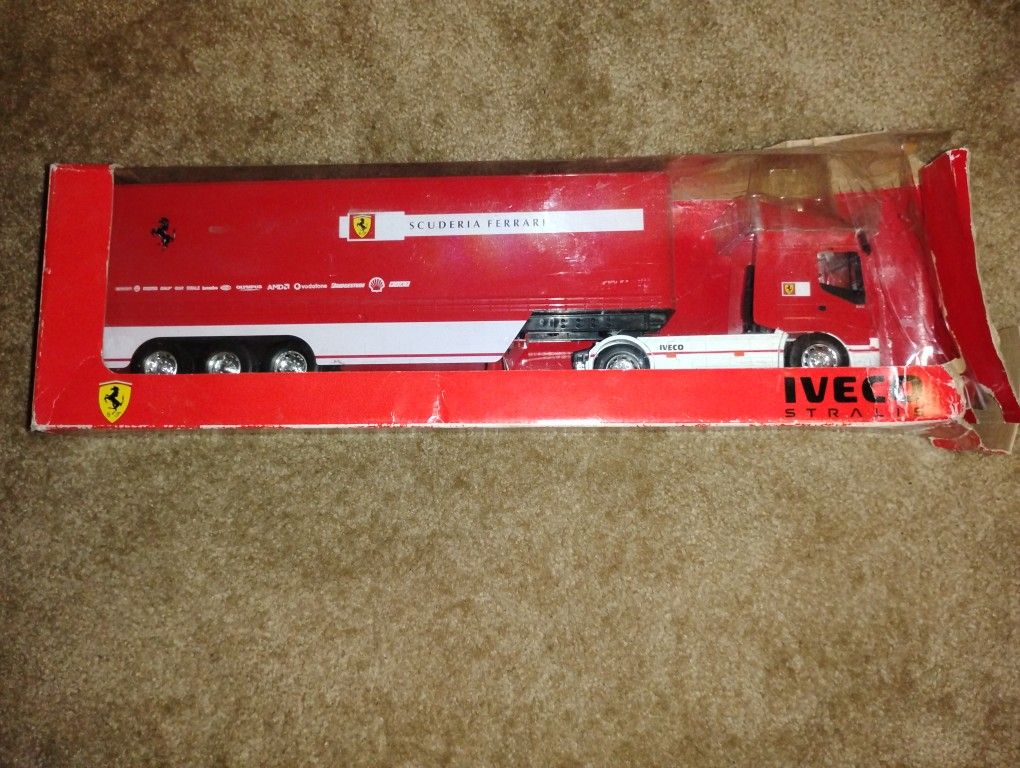 Rare New Ferrari Scuderia hauler (Hot Wheels Import Tuners Muscle Cars Die Cast Vehicle)