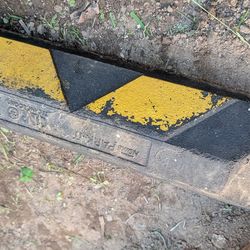 Parking curb stop garage park curb stopping indicator