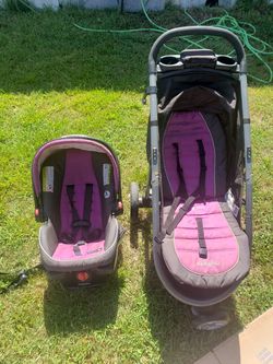 Baby carseat and stroller
