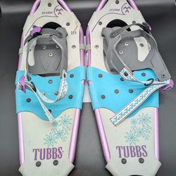 Tubbs Storm 19” Purple Kid Snowshoes Aluminum Frame Easy On/Off Quick Binding