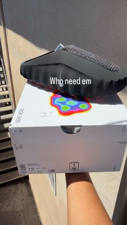 Nike mind slide 001 black chrome size 12