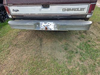 Chevrolet/GMC/Ford/Dodge; Fleetside Pickup; Rear Step Bumper; Chrome; 74L x 7 1/2 W 6 3/8 deep