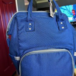 Blue Diaper Bag 