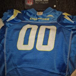 Dog Jersey Los Angeles Chargers