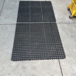 Two Thick Rubber Mats