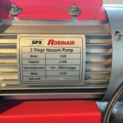 SPX Robinair 2 Stage Vacuum pump