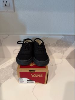 Black Vans Toddler Size 5.5