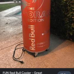 Giant Red Bull Cooler 