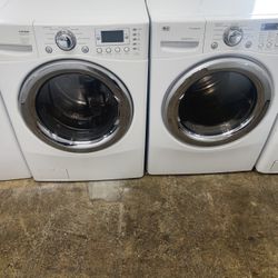 LG Set Washer And Dryer Electric Good Condition We Delivery 