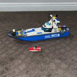 Lego Police Boat With Jetski