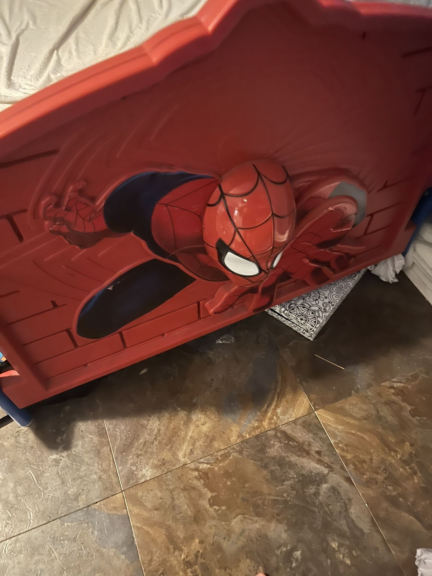 Spider-Man Twin Bed With Nightstand