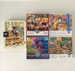 All 5 for only $5 jigsaw puzzles
