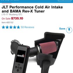 JLT Performance Cold Air Intake and BAMA Rev-X Tuner (15-17 Mustang GT) 