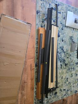 Queen sized bed frame disassembled