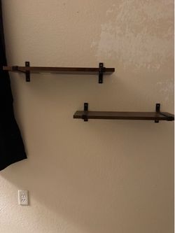 Industrial Floating Wall Shelves