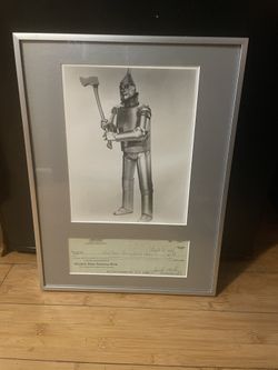 Jack Haley (Tin-man) The Wizard Of Oz, authentic Signed, Check, Beautifully Framed