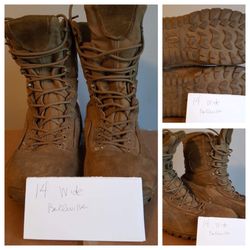 Combat boots - size 14W
