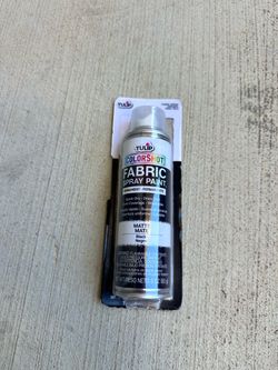 Tulip Colorshot Matte Black Fabric Spray Paint 3oz