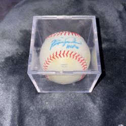 Autographed baseball