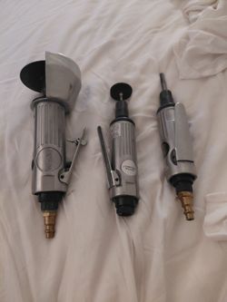 3 air grinders . Central pneumatic