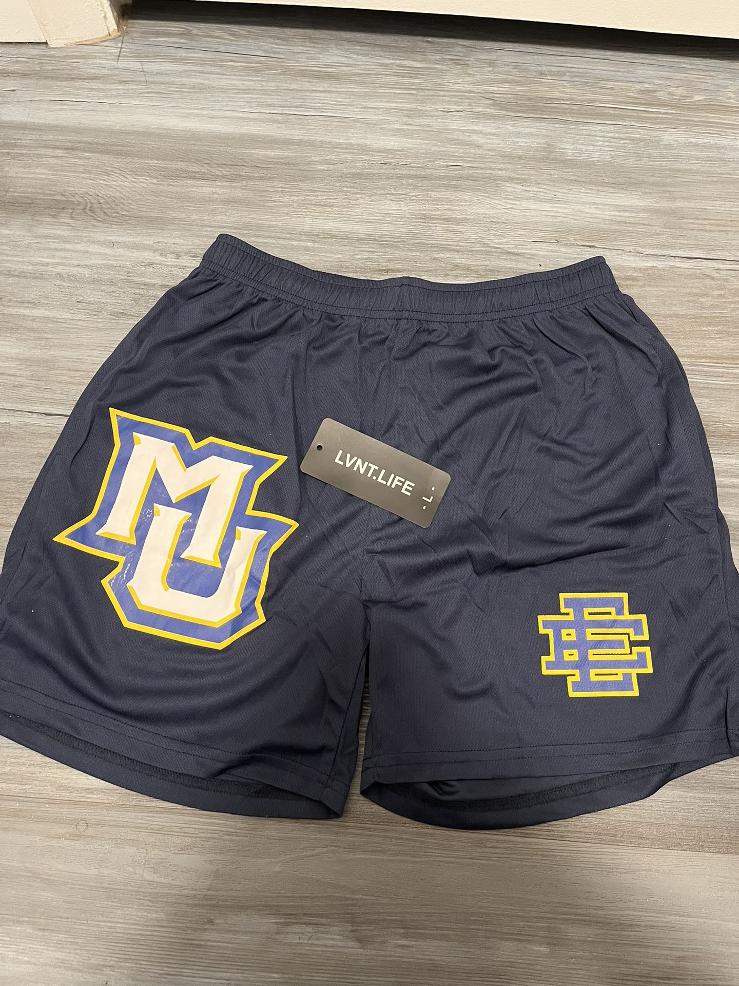 Eric Emanuel MU Blue Shorts Size L