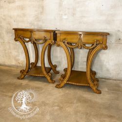 Grosfeld House End Tables/Nightstands 1940’s Hollywood Regency Style Antique