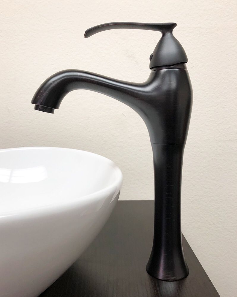 New $35 Modern Bathroom Faucet Vessel Vanity Sink Single Hole Basin, 3 Finish