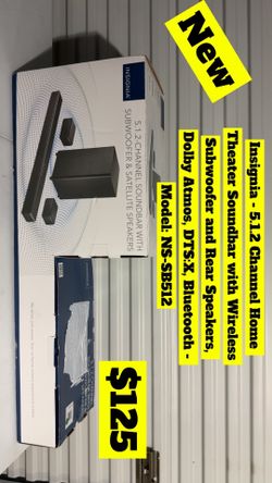 Soundbar with wireless subwoofer